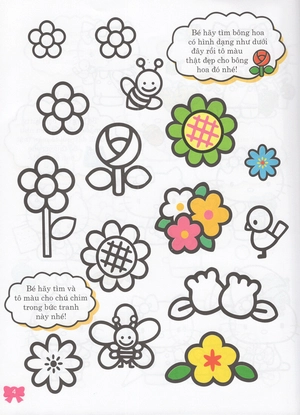 hello kitty - rèn luyện khả năng nhận biết (tô màu)