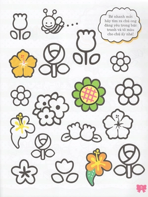 hello kitty - rèn luyện khả năng nhận biết (tô màu)