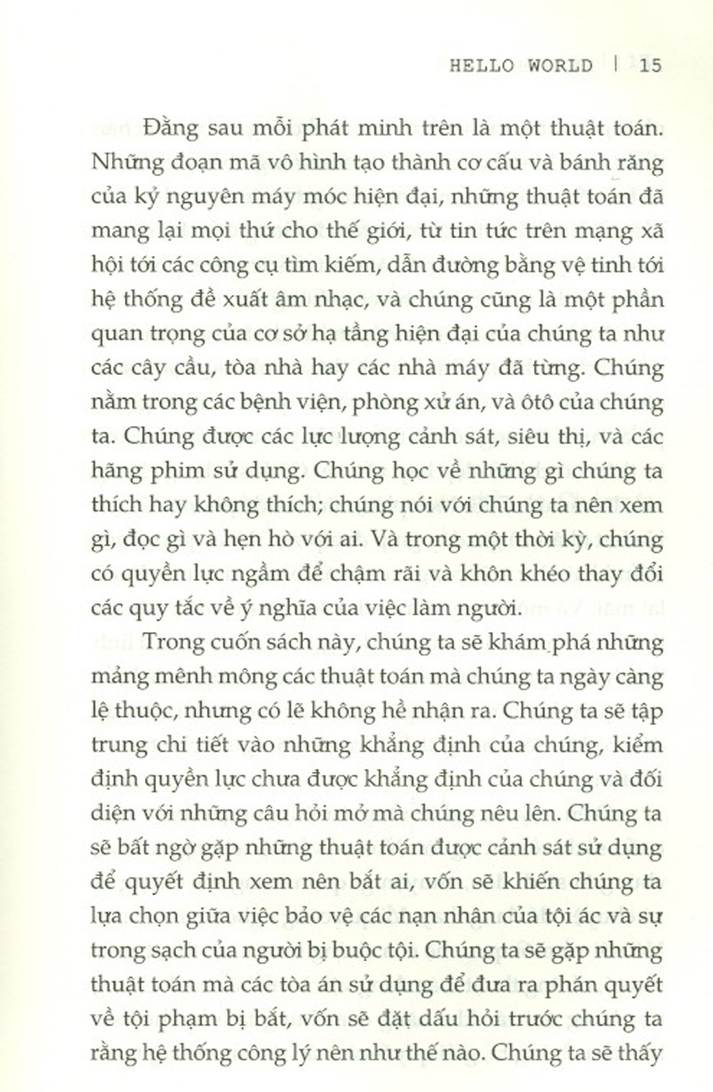 hello world - làm người trong kỷ nguyên máy móc