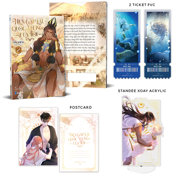 hẹn gặp lại, quốc vương của tôi - tập 2 - bản đặc biệt - tặng kèm postcard + ticket pvc + standee acrylic xoay