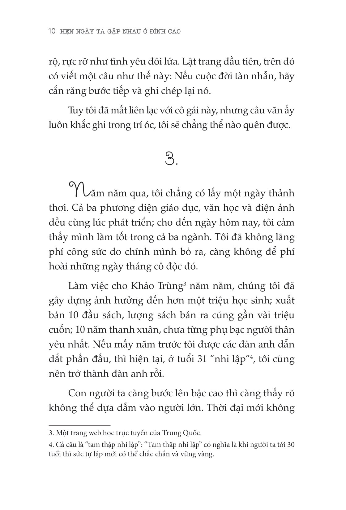 hẹn ngày ta gặp nhau ở đỉnh cao