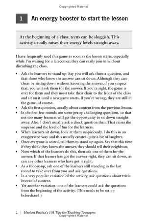 herbert puchta's 101 tips for teaching teenagers - pocket editions - cambridge handbooks for language teachers pocket editions