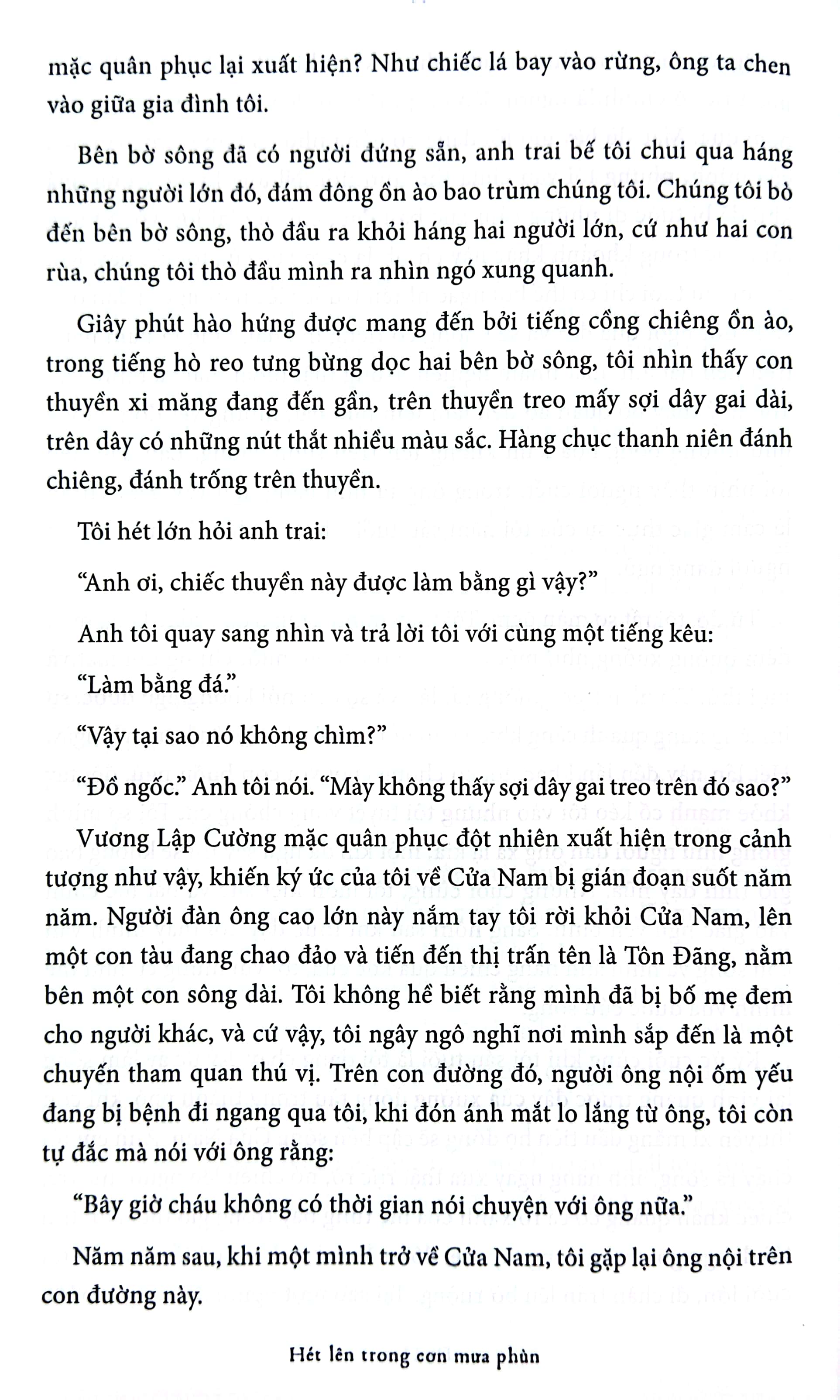 hét lên trong cơn mưa phùn