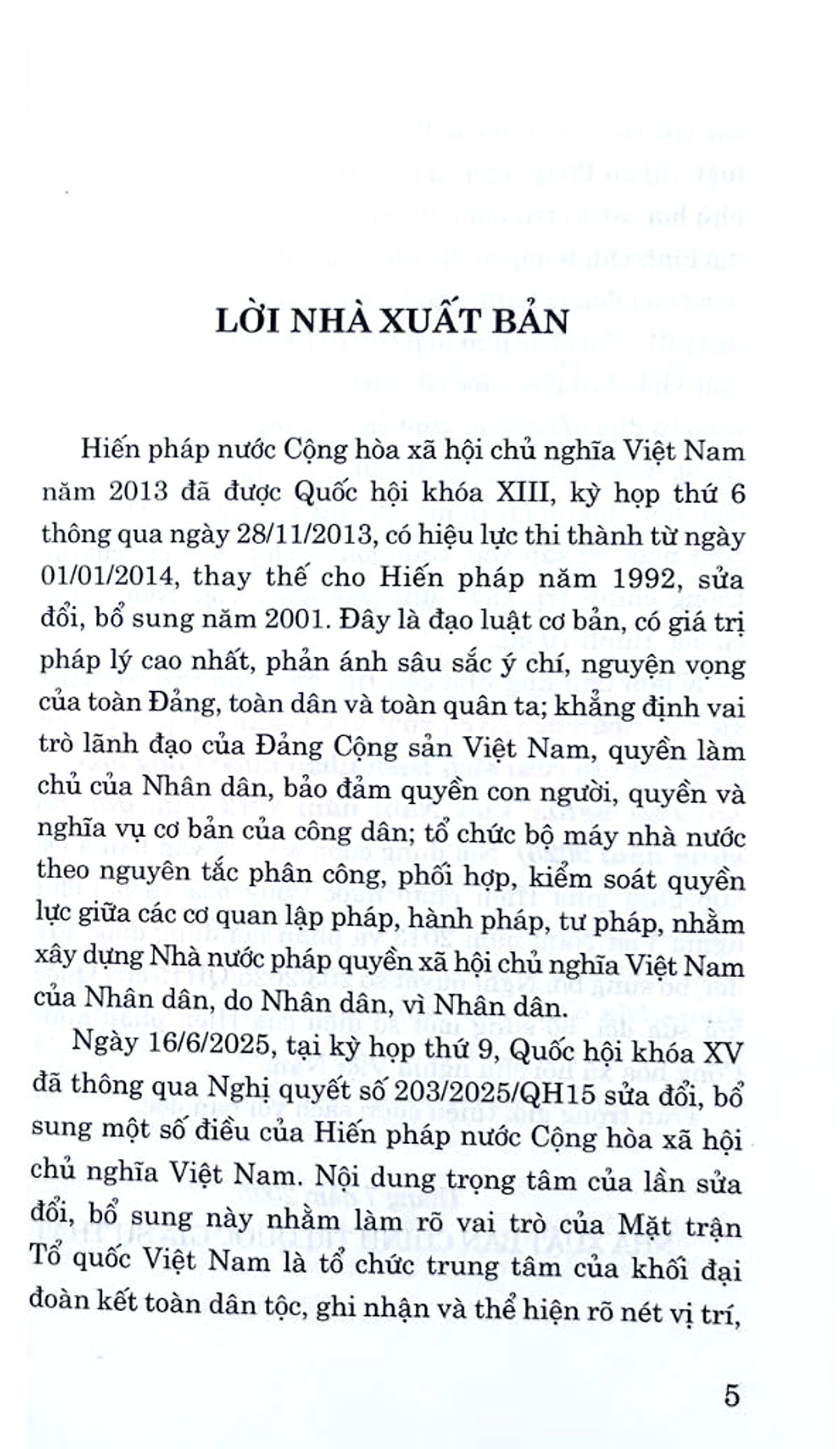 Hien Phap Nuoc Cong Hoa Xa Hoi Chu Nghia Viet Nam Nam 2013 (Sua Doi, Bo Sung Nam 2025)