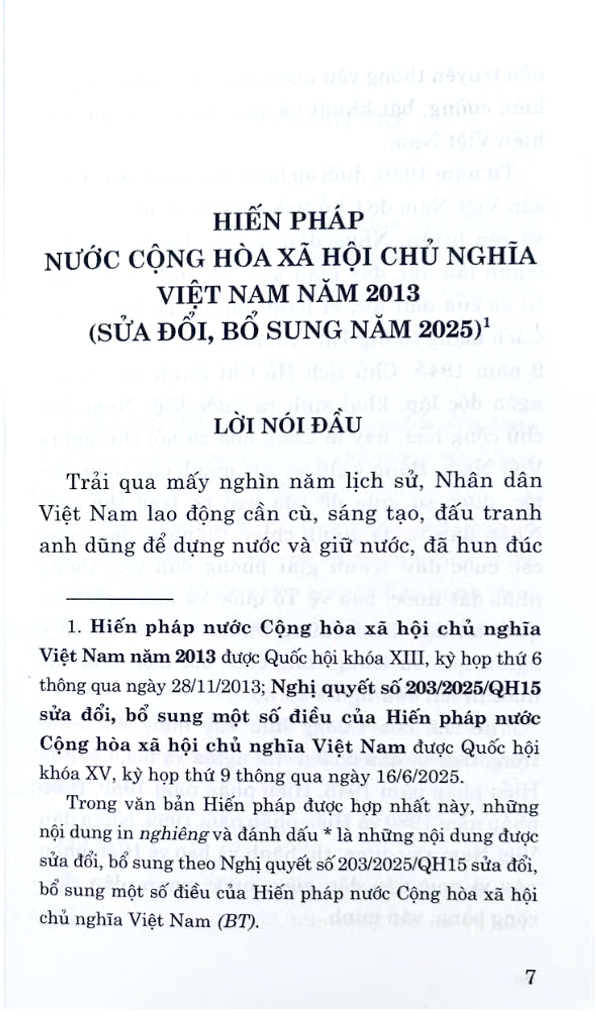 Hien Phap Nuoc Cong Hoa Xa Hoi Chu Nghia Viet Nam Nam 2013 (Sua Doi, Bo Sung Nam 2025)