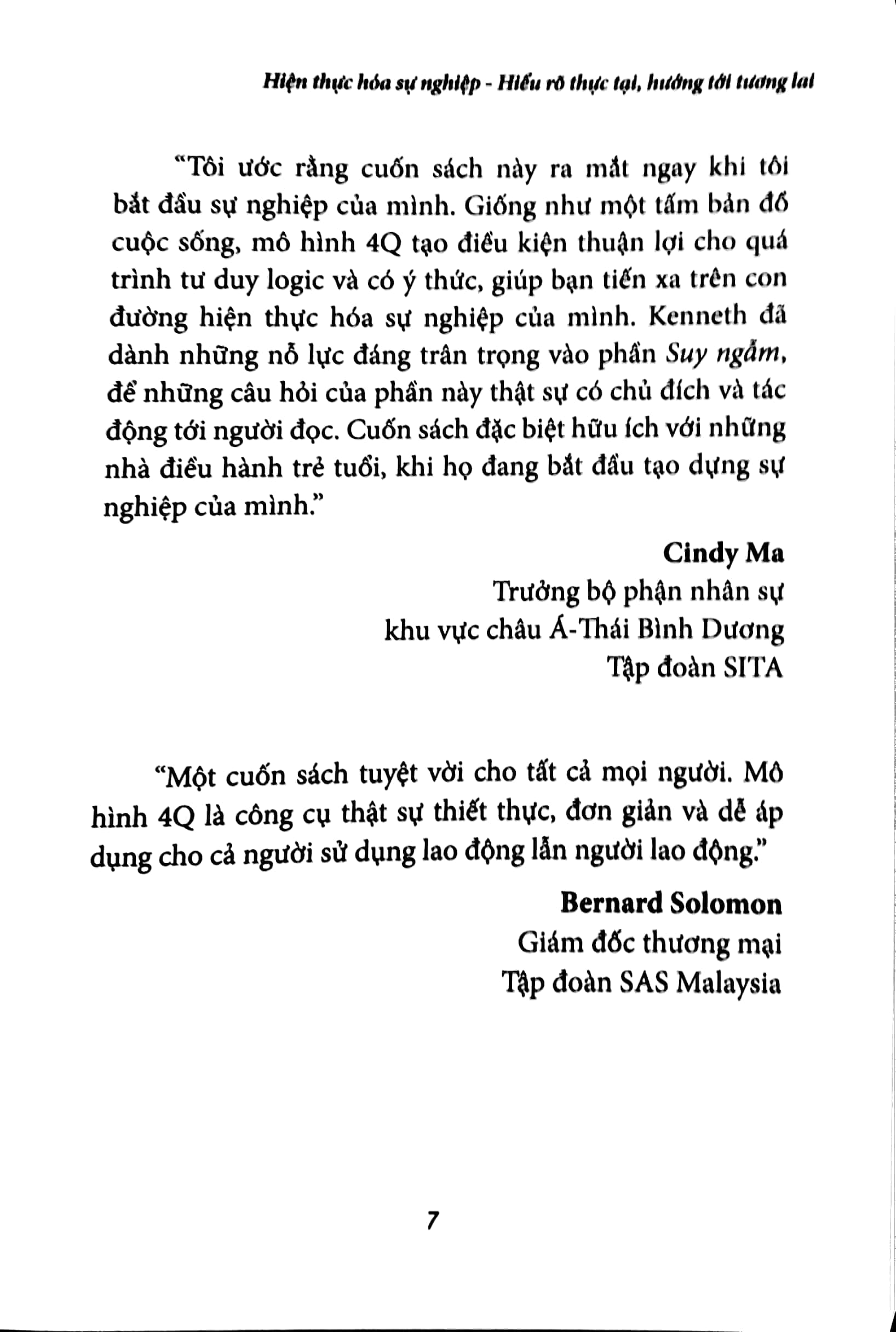 hiện thực hóa sự nghiệp