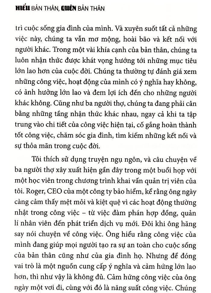 hiểu bản thân, quên bản thân