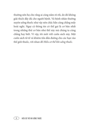 hiểu cơ thể khi uống thuốc