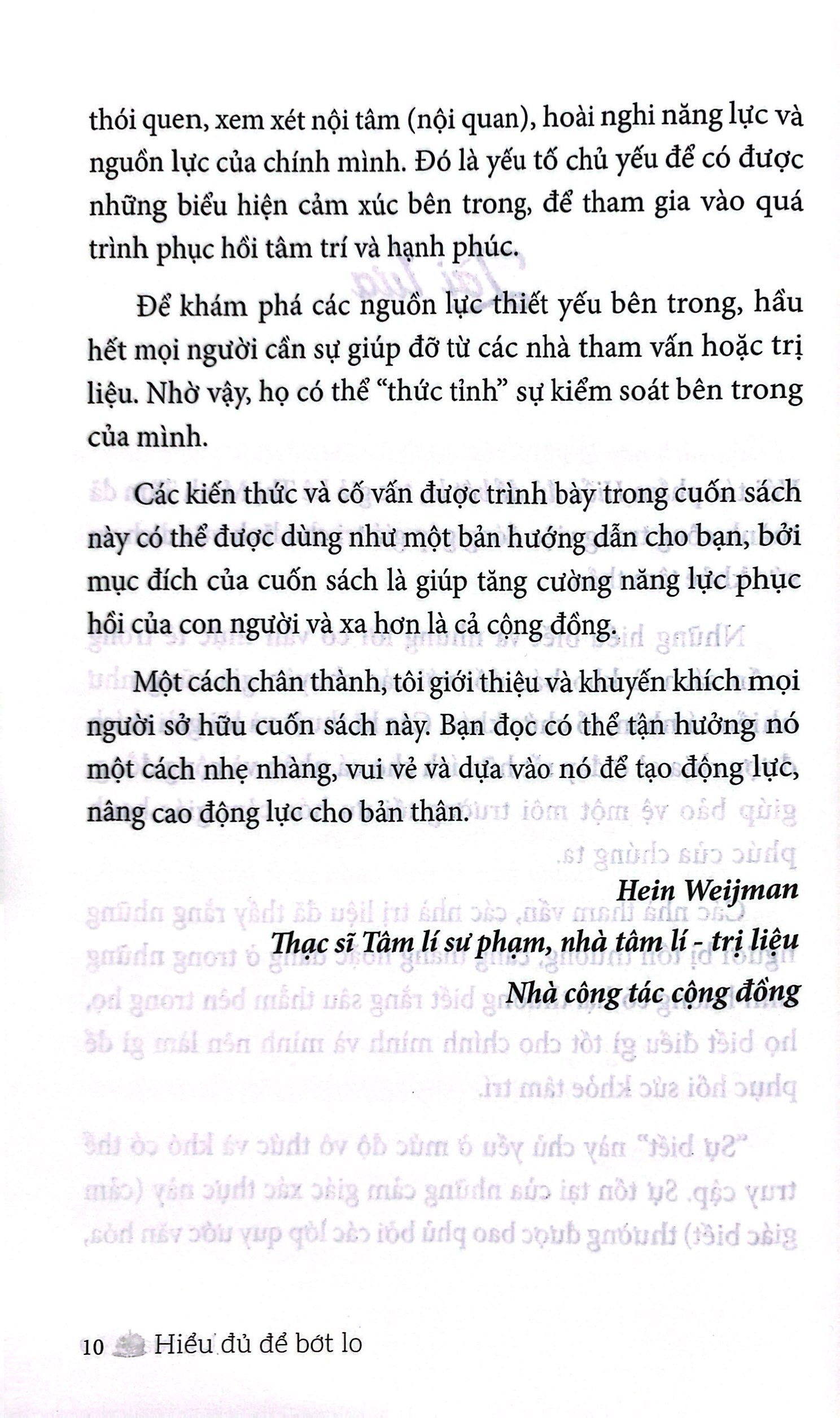 hiểu đủ để bớt lo