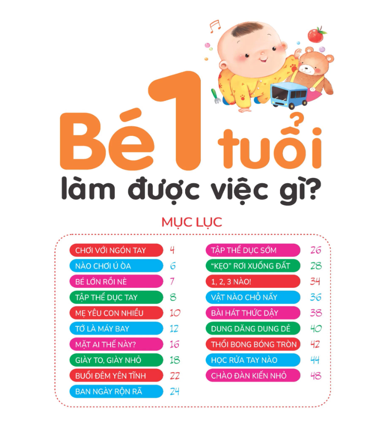 hiểu từng tuổi con - bé 1 tuổi làm được việc gì?