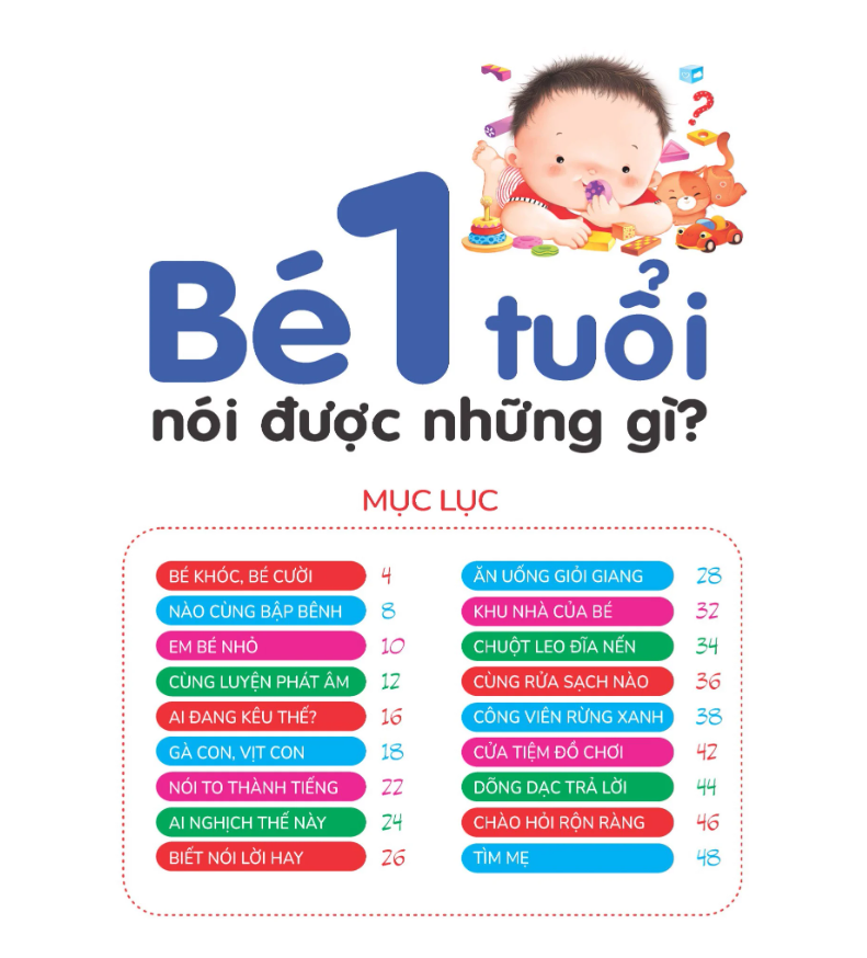 hiểu từng tuổi con - bé 1 tuổi nói được những gì?