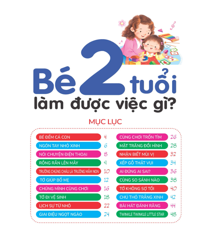 hiểu từng tuổi con - bé 2 tuổi làm được việc gì?