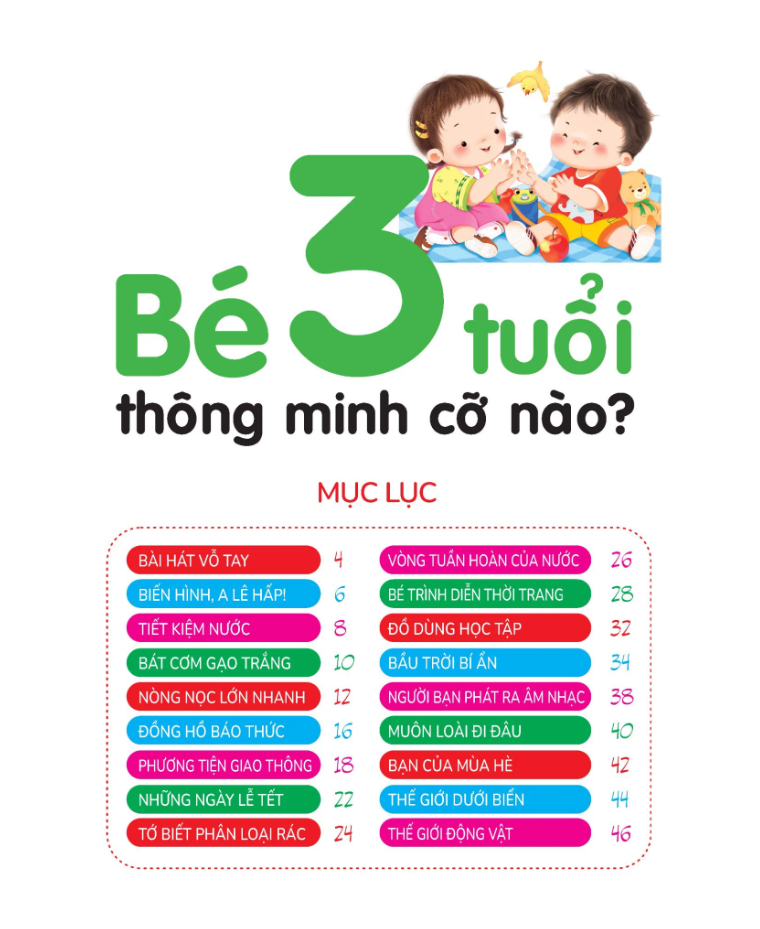 hiểu từng tuổi con - bé 3 tuổi thông minh cỡ nào?