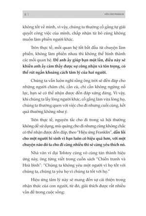 hiệu ứng franklin - mối quan hệ tốt đều bắt nguồn tự sự "làm phiền"