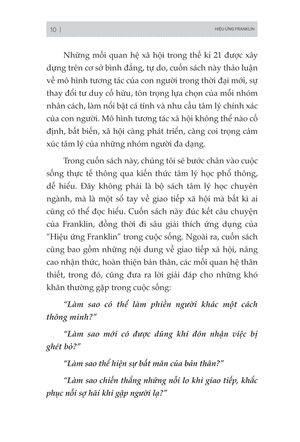 hiệu ứng franklin - mối quan hệ tốt đều bắt nguồn tự sự "làm phiền"