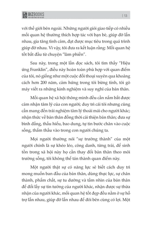 hiệu ứng franklin - mối quan hệ tốt đều bắt nguồn tự sự "làm phiền"