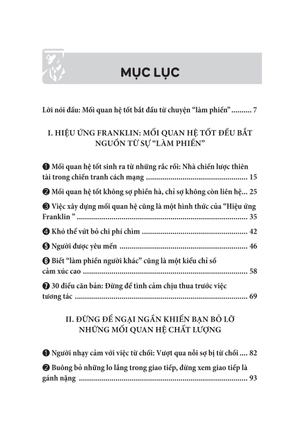 hiệu ứng franklin - mối quan hệ tốt đều bắt nguồn tự sự "làm phiền"