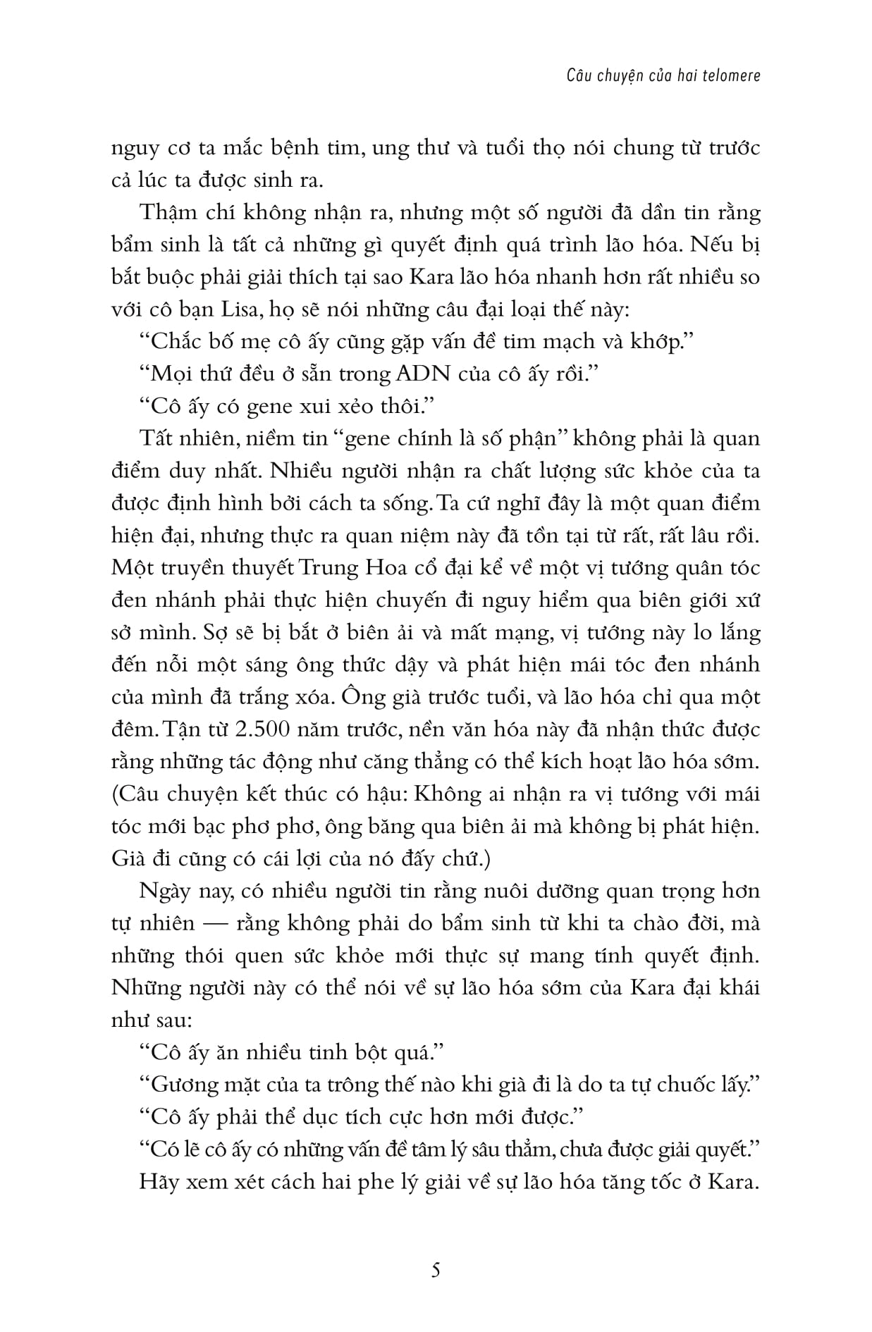 hiệu ứng telomere: giải pháp đột phá để sống trẻ, khỏe, và ngăn ngừa lão hóa