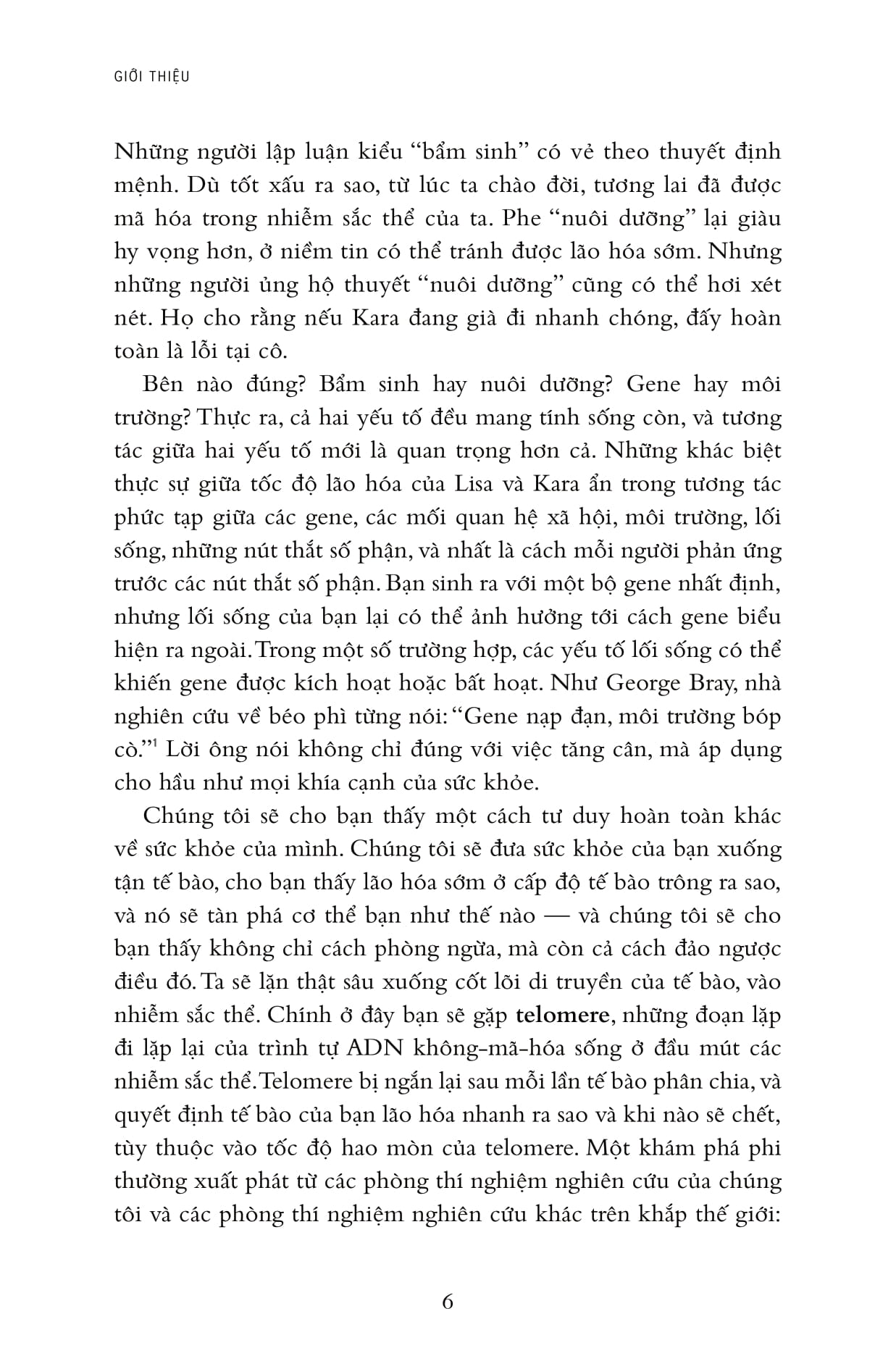 hiệu ứng telomere: giải pháp đột phá để sống trẻ, khỏe, và ngăn ngừa lão hóa