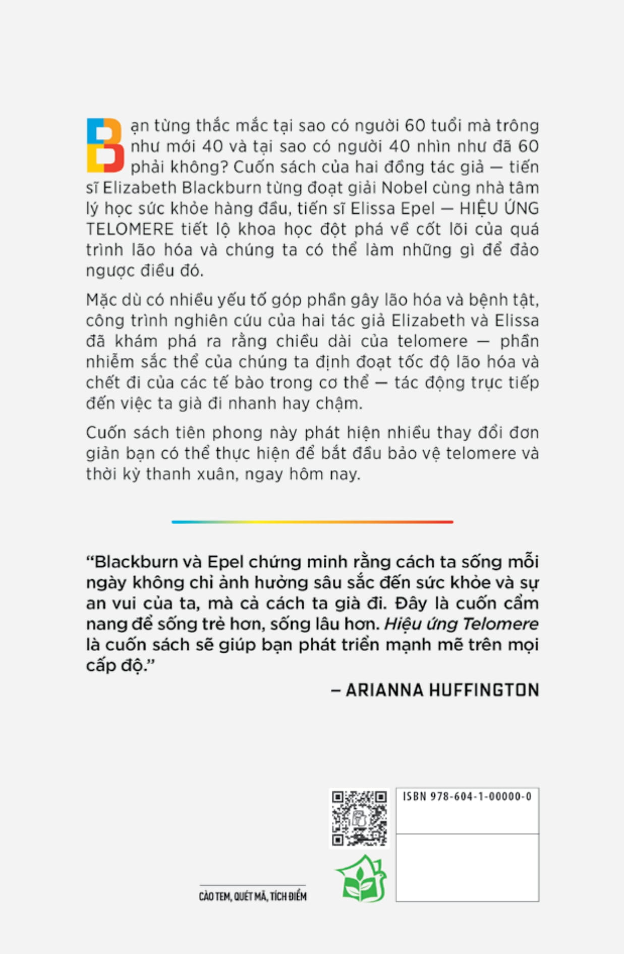 hiệu ứng telomere: giải pháp đột phá để sống trẻ, khỏe, và ngăn ngừa lão hóa