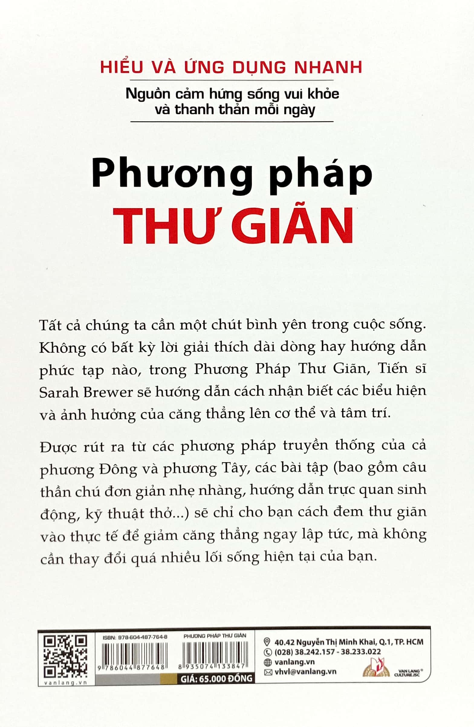 hiểu và ứng dụng nhanh - phương pháp thư giãn (tái bản 2024)