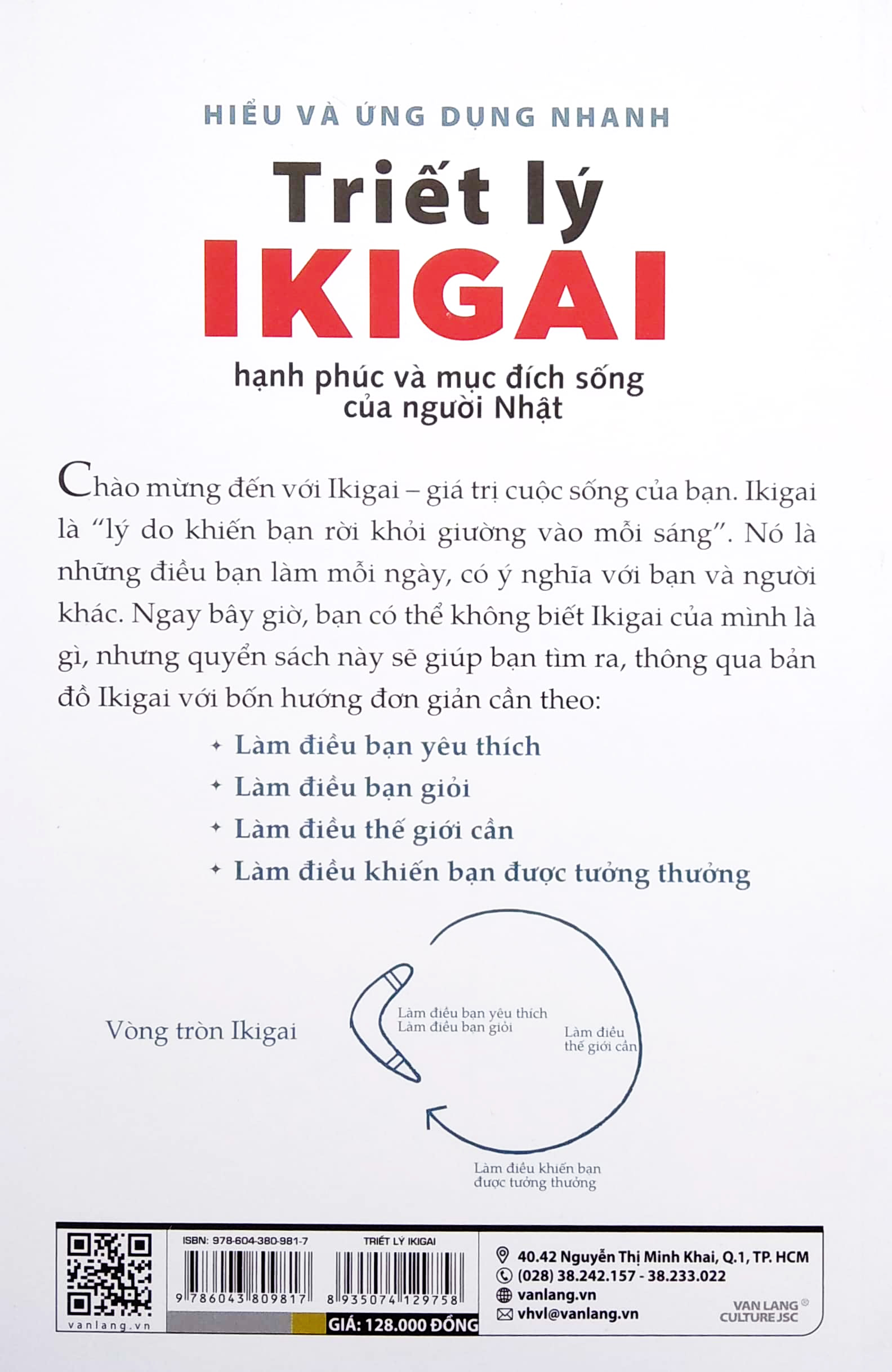 hiểu và ứng dụng nhanh - triết lý ikigai (tái bản)
