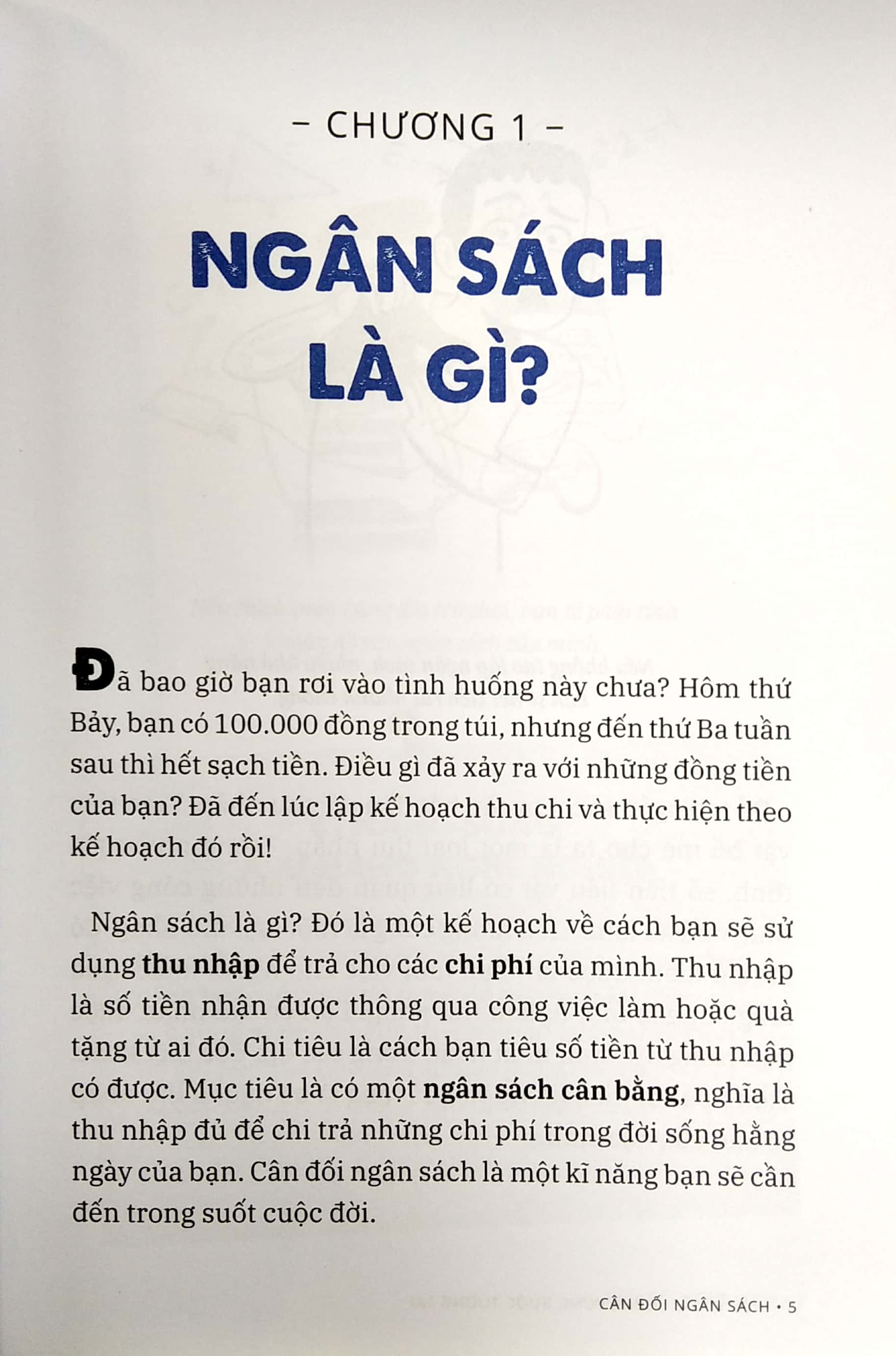 hiểu về tài chính, vững bước tương lai - cân đối ngân sách