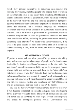 high road leadership