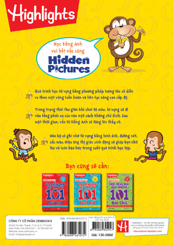 highlight - học tiếng anh qua hình vẽ - 101 trái chuối