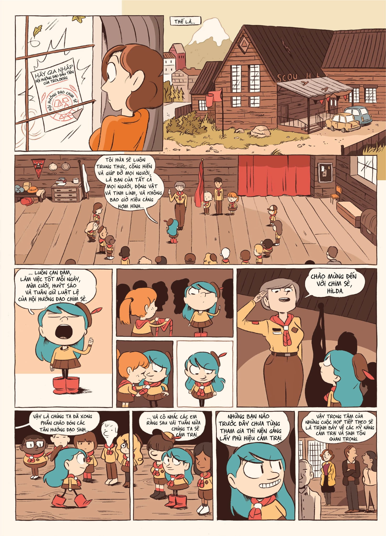 hilda và chó săn đen