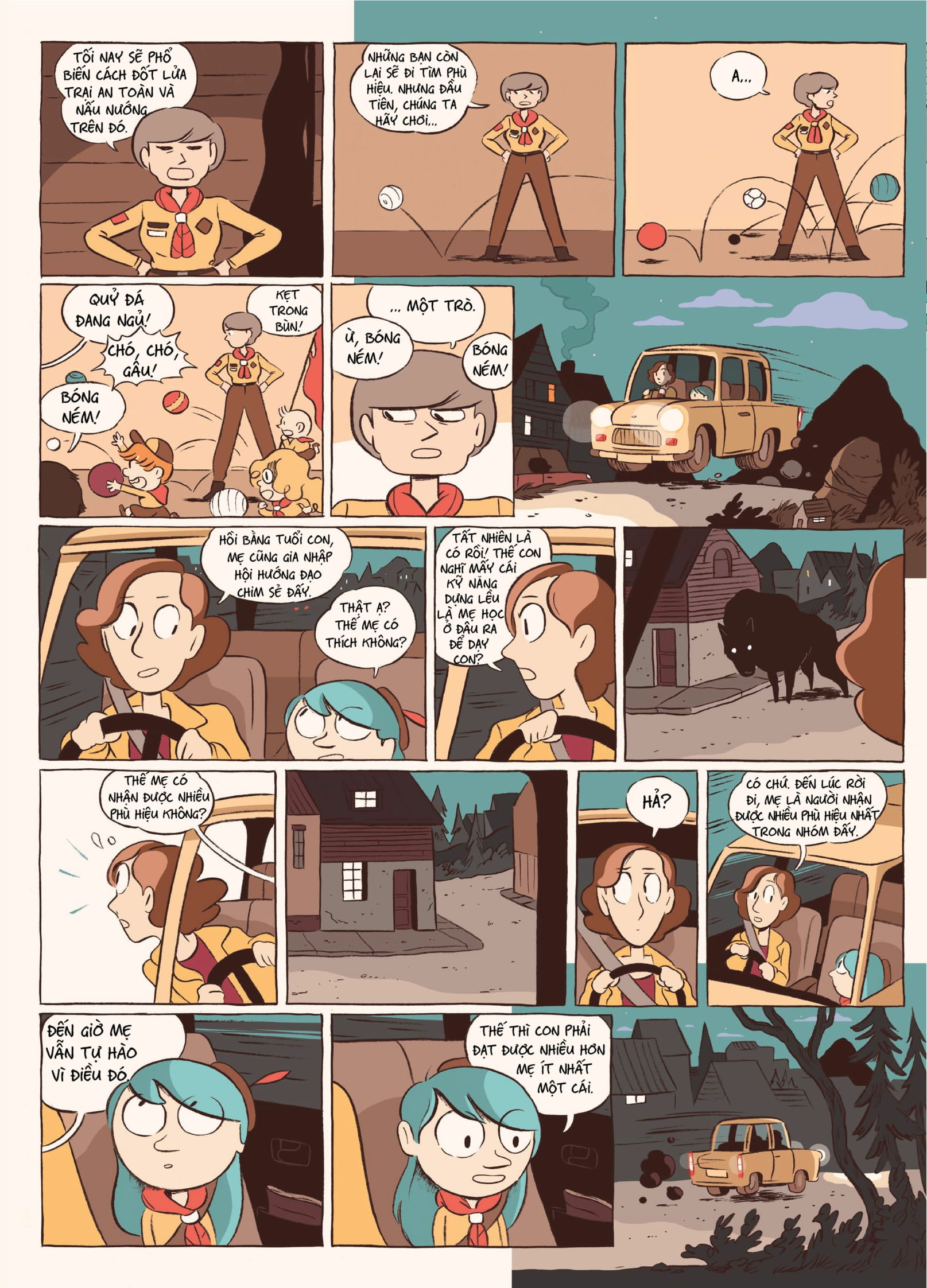 hilda và chó săn đen