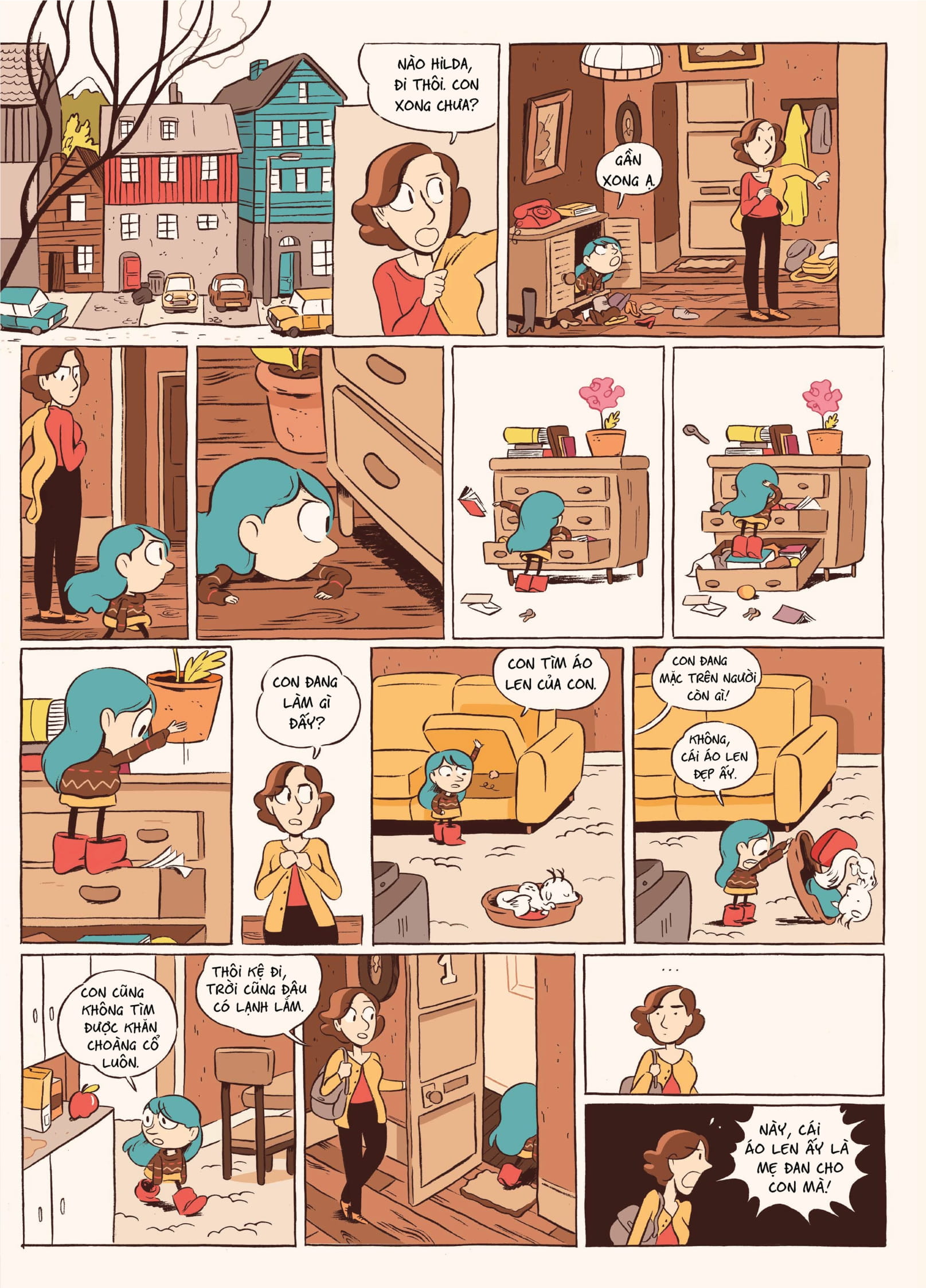 hilda và chó săn đen