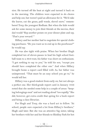 hillary rodham clinton: a woman living history