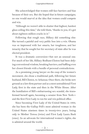 hillary rodham clinton: a woman living history