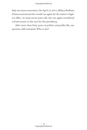 hillary rodham clinton: a woman living history