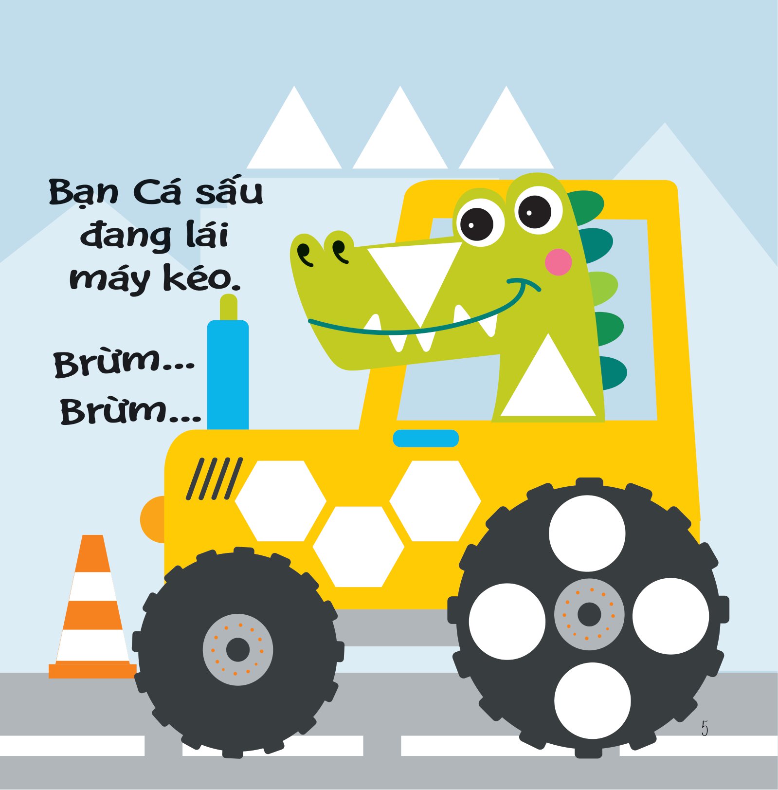 hình dán ngộ nghĩnh - phát triển khả năng quan sát - công trường xây dựng