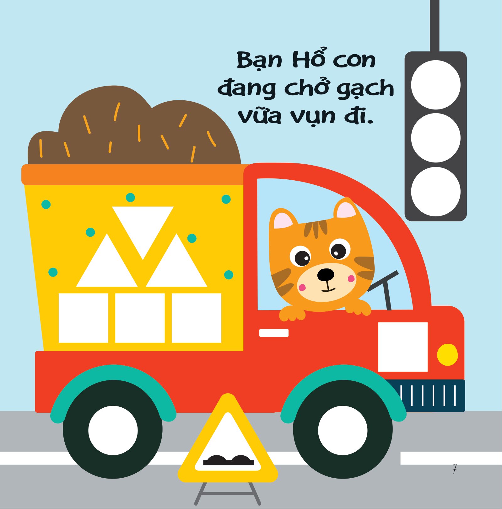 hình dán ngộ nghĩnh - phát triển khả năng quan sát - công trường xây dựng