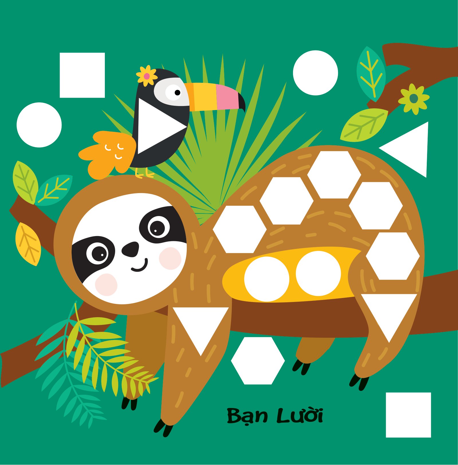 hình dán ngộ nghĩnh - phát triển khả năng quan sát - động vật hoang dã