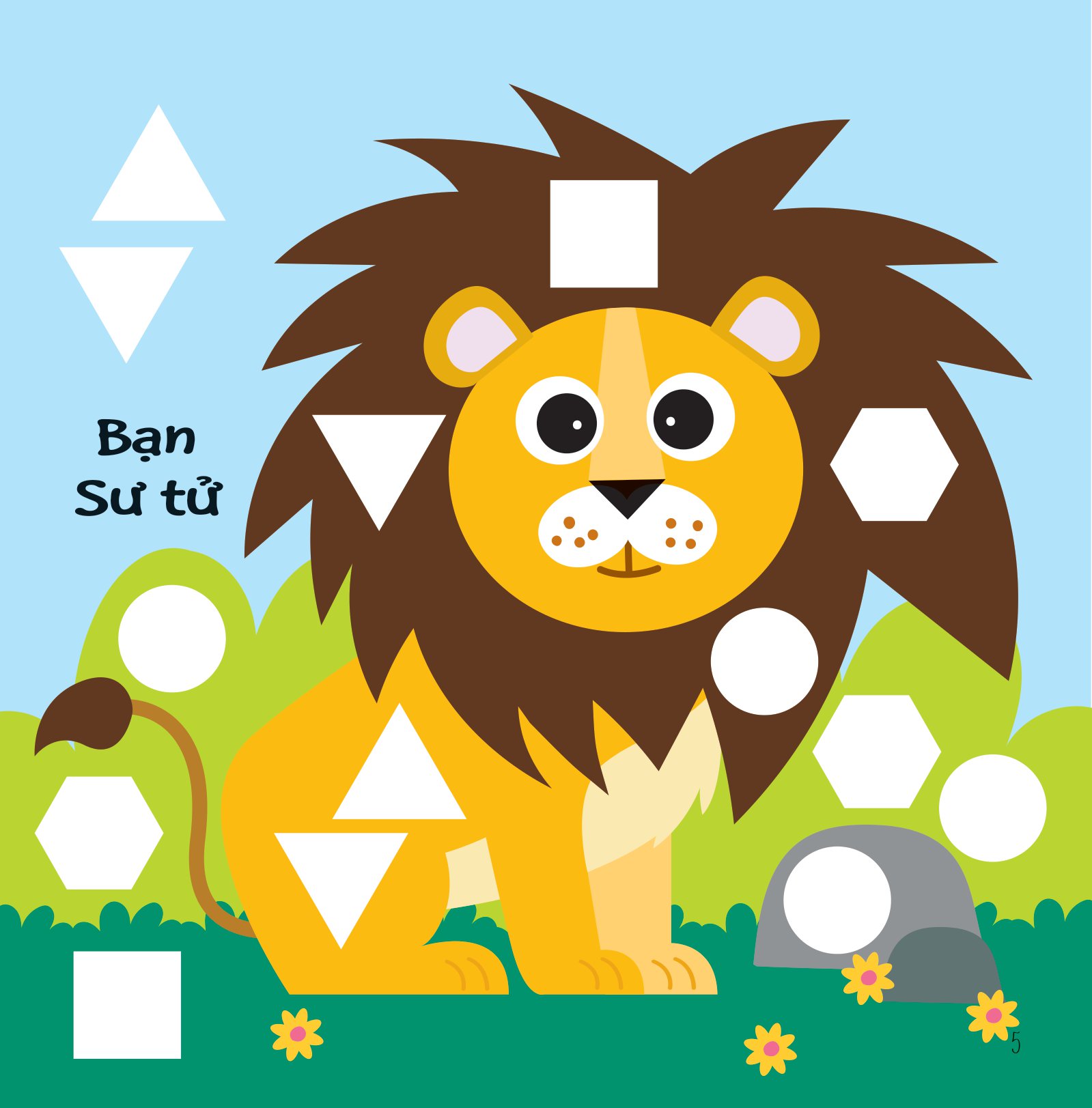 hình dán ngộ nghĩnh - phát triển khả năng quan sát - động vật hoang dã