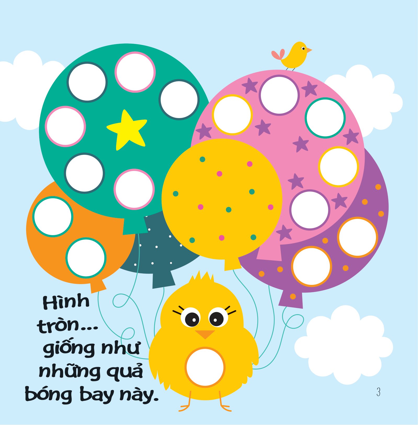 hình dán ngộ nghĩnh - phát triển khả năng quan sát - hình dạng và màu sắc