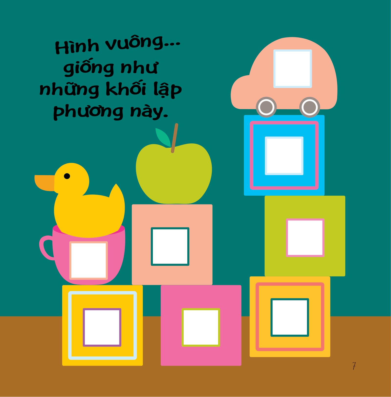 hình dán ngộ nghĩnh - phát triển khả năng quan sát - hình dạng và màu sắc