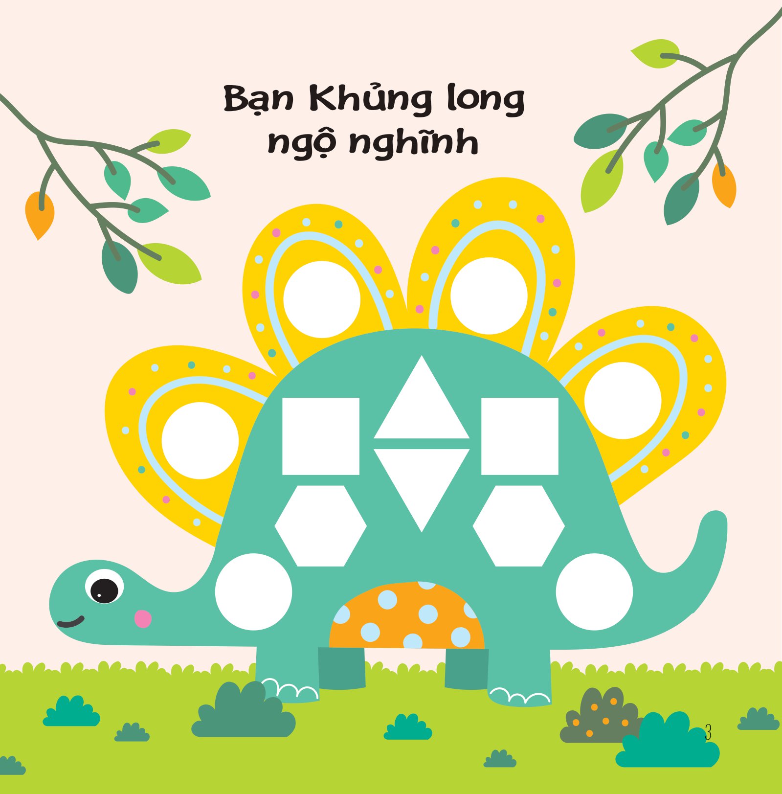 hình dán ngộ nghĩnh - phát triển khả năng quan sát - khủng long