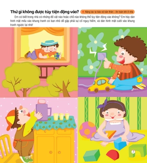 hình dán sáng tạo - phát triển iq và eq - nâng cao năng lực tự bảo vệ bản thân