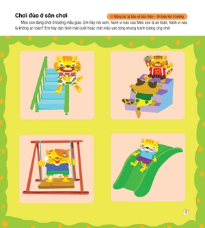 hình dán sáng tạo - phát triển iq và eq - nâng cao năng lực tự bảo vệ bản thân