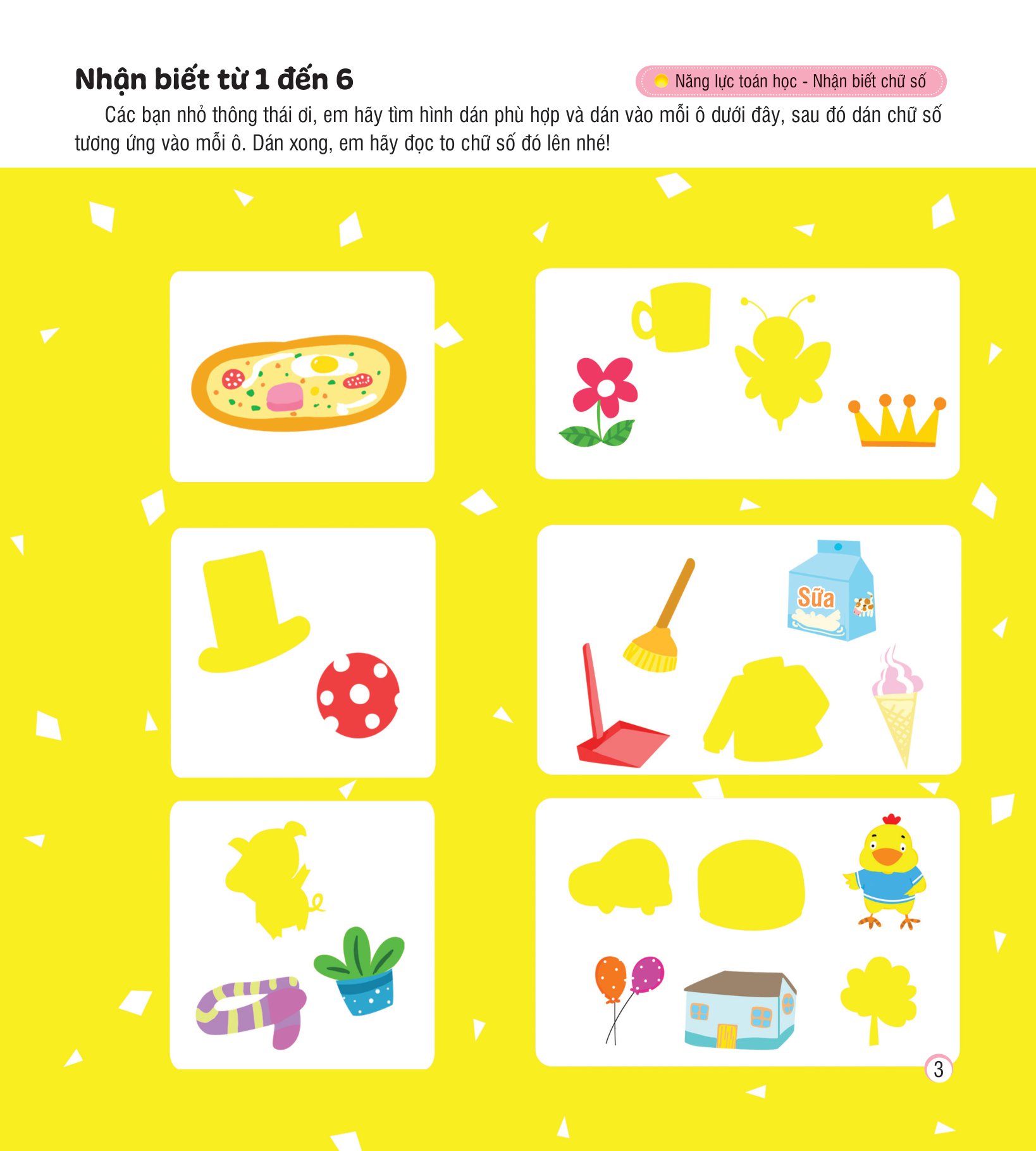 hình dán sáng tạo - phát triển iq và eq - nâng cao tư duy toán học