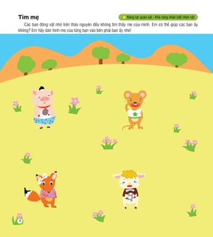 hình dán sáng tạo - phát triển iq và eq - rèn kỹ năng quan sát