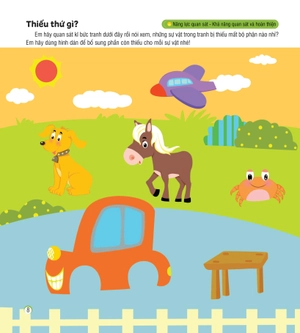 hình dán sáng tạo - phát triển iq và eq - rèn kỹ năng quan sát