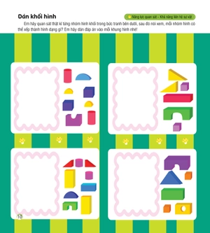 hình dán sáng tạo - phát triển iq và eq - rèn kỹ năng quan sát