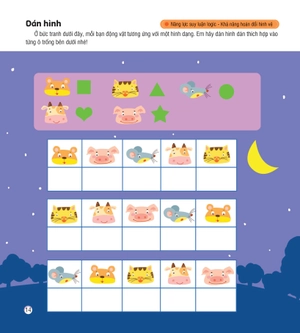 hình dán sáng tạo - phát triển iq và eq - rèn luyện khả năng ghi nhớ