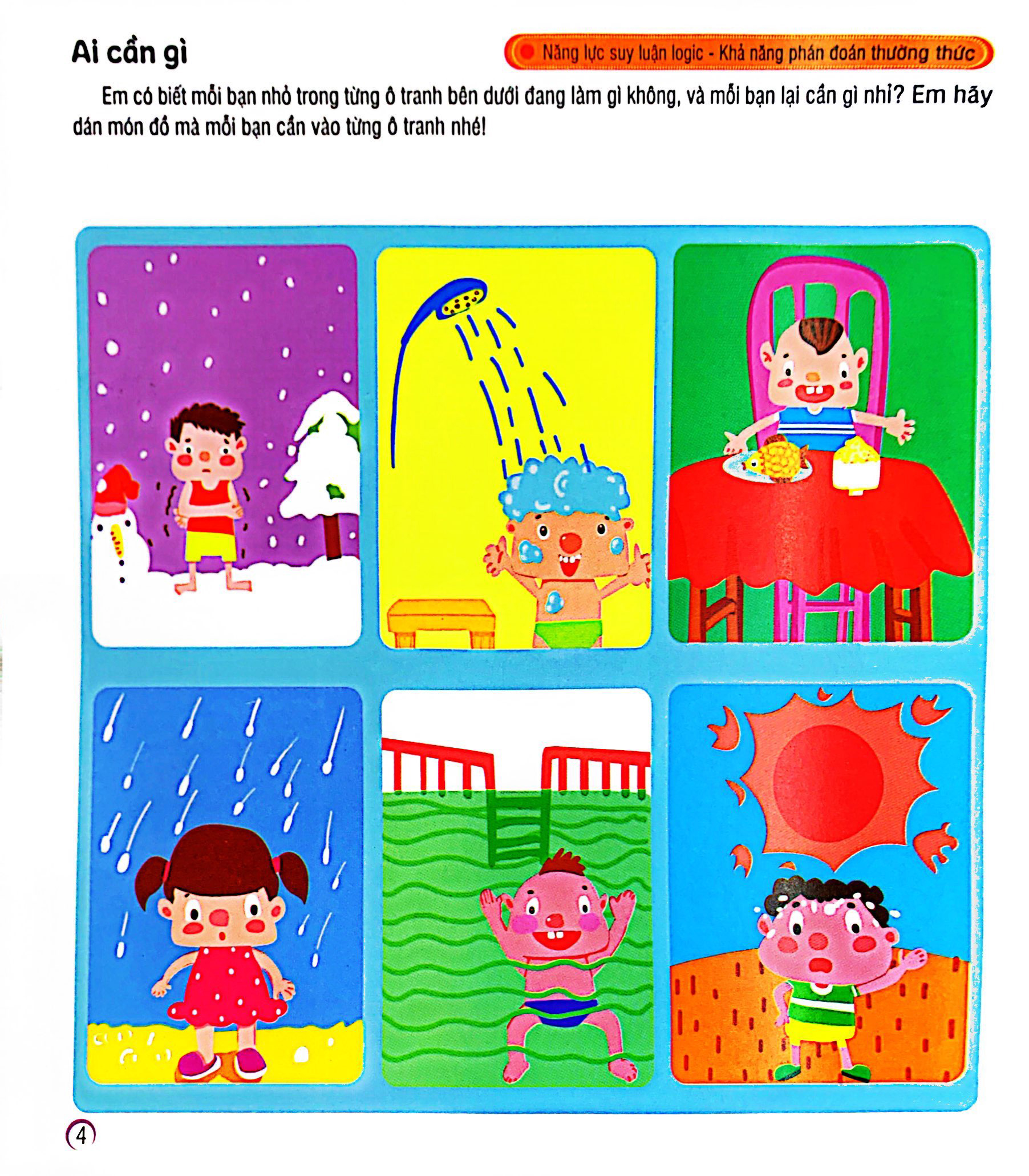 hình dán sáng tạo - phát triển iq và eq - rèn luyện khả năng suy luận logic